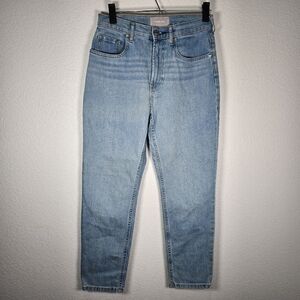 Everlane Women's‎ Size 27 Ankle High Waist Straight Leg Jeans Light Blue Wash